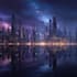 make breathtaking futuristic city skyline with cinematic