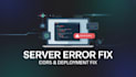 fix cors issues, server bugs and node js errors fast for deployment