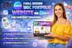 design ugc portfolio website on canva for content creators