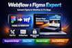 fix webflow figma website design landing page bug fixes figma to htm memberstack
