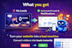 build a lead generation website with dashboard and automation