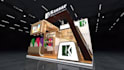 design high end 3d exhibition stall, trade booth and kiosk