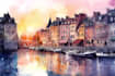paint a watercolor illustration