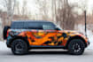 wrap the car wrapping with itasha decal vector design