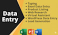 shopify product listing data entry and on page seo