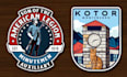 design clean badge, patch, round sticker, label, and logo