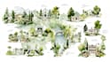 create custom hand drawn map in watercolor style