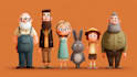draw a cute and funny cartoon illustration