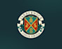 create elegant family crest logo with heraldic style