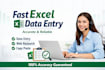 do data entry tasks in ms word, excel and inpage etc