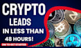 generate crypto lead with facebook lead generation in 48 hours