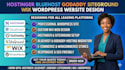 hostinger bluehost godaddy siteground  wix wordpress website design