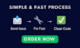 fix HTML CSS bugs, responsive issues and layout problems