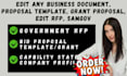 edit any business document, proposal template, grant proposal, edit rfp, samgov