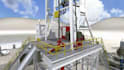 realistic 3d drilling process offshore oil rig mining and industrial animation