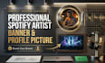 design professional spotify artist banner and profile logo