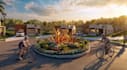advanced 3d residential community design, multi unit housing, street view render