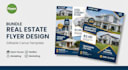 professional real estate flyer in canva editable template