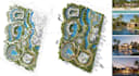 design 2d 3d, resort site, master plan, concept, landscape render, map animation