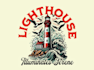 create high quality and beautiful lighthouse logo design