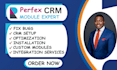 install, customize perfex CRM, fix bugs, modules, API and automation setup