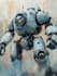 make anime style mecha robot illustrations