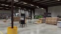 create 3d industrial factory animation, warehouse manufacturing visualization