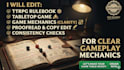 edit and proofread your ttrpg rulebook, tabletop for clear gameplay mechanics
