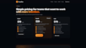 provide a modern saas landing page HTML template