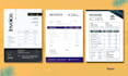 design professional invoice, receipt, proforma, letterhead