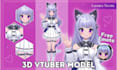 create 3d anime vtuber model, vroid and vrchat avatar with full rigging