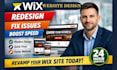 design and redesign wix website, fix wix issues, wix expert fast