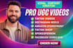 create tiktok ugc content and edit engaging videos