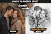 turn your photo into a digital sketch effect
