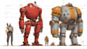 create robot, mecha, spaceship concepts