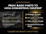 create branded ai social media posts captions and hashtags