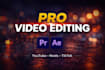 edit cinematic videos with modern and clean style