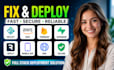 fix deploy netlify aws, firebase hosting supabase backend replit mobile app dns