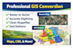 convert any map, PDF, image or cad file to gis shapefile, kml, geojson