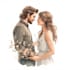 draw a beautiful couple portrait
