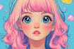 create cute kawaii cartoon character illustration
