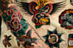 create american traditional tattoo style design