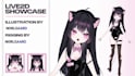 illustrate vtuber model, live2d rigging, 2d vtuber design, anime for streaming