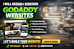 design godaddy website redesign godaddy website design develop godaddy website