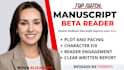 beta read romance, thriller, sci fi beta reader, contemporary romance novel