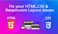 fix your website not responsive on mobile fix bugs css issues HTML issues