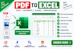 convert PDF to excel and clean data