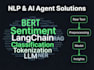 build nlp, bert models, ai agents, and rag, llm solutions for you using python