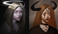 create dark fantasy character illustrations