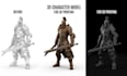 sculpt detailed 3d character model for 3d printing, dnd and figurines